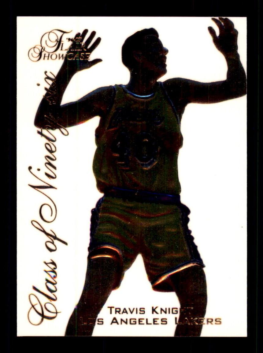 1996 Flair Showcase Basketball Travis Knight #12 PSA 9