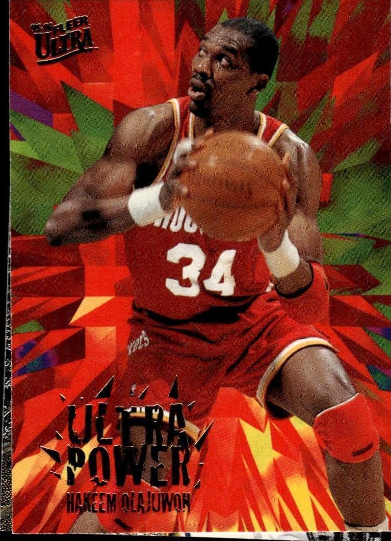 1995 Fleer Ultra Basketball Hakeem Olajuwon #8