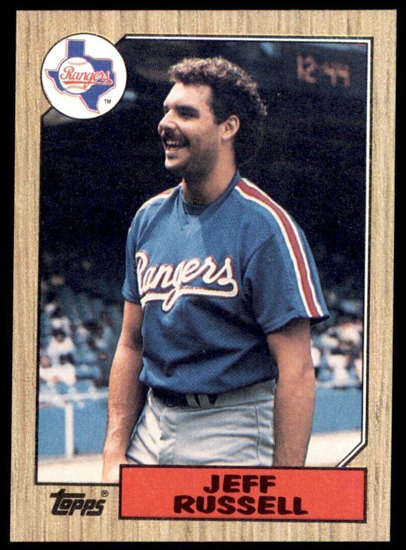 1987 Topps Baseball Jeff Russell #444