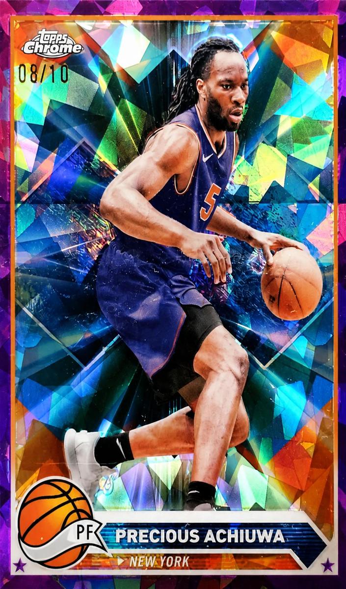 2023 Topps Chrome Sapphire Basketball Purple Precious Achiuwa #167