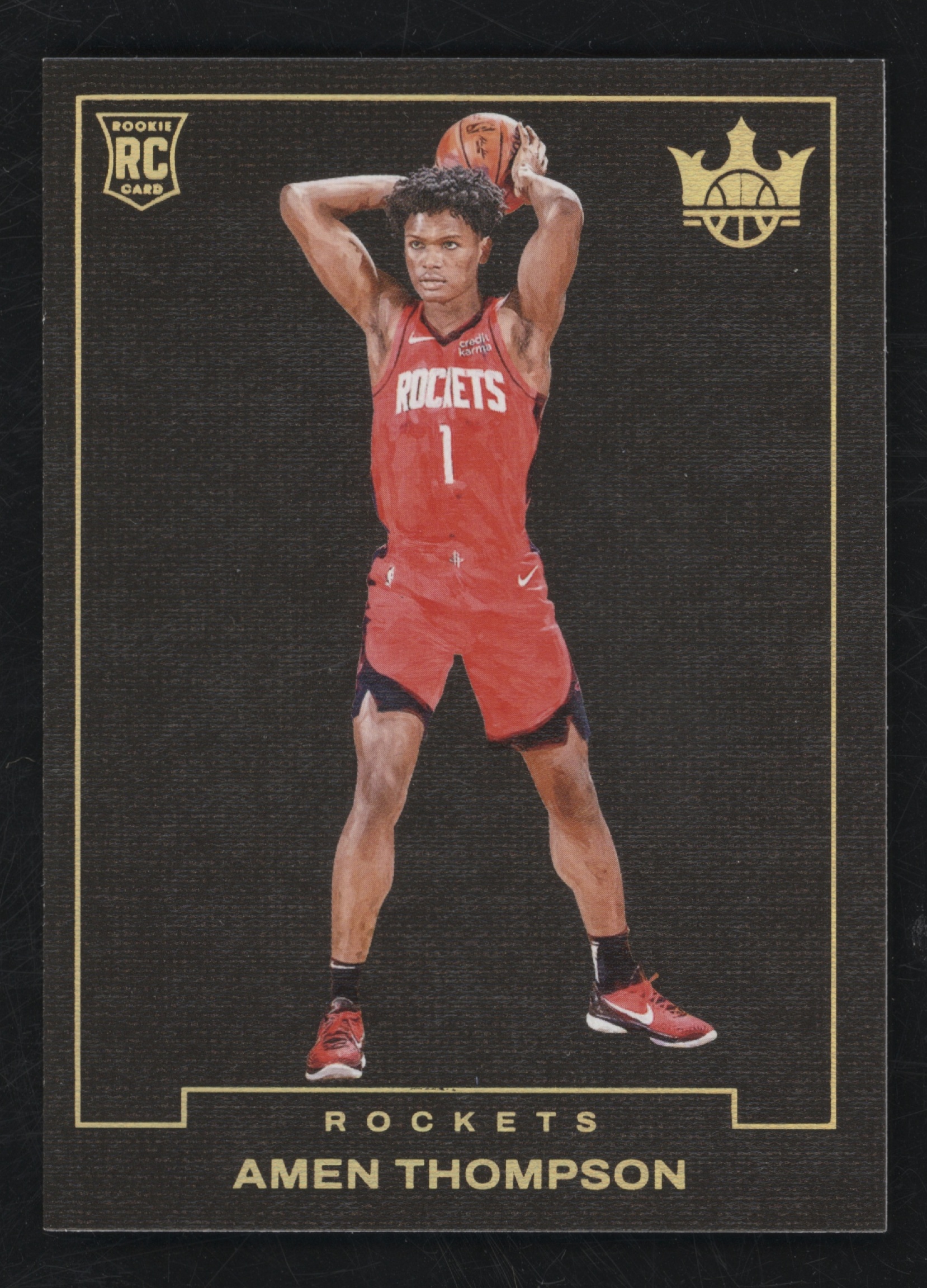 2023 Panini Court Kings Basketball Amen Thompson #11 PSA 8