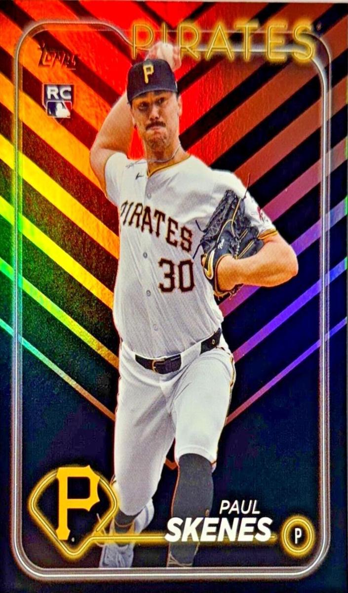 2024 Topps Update Baseball Holiday Paul Skenes #US100 PSA 9