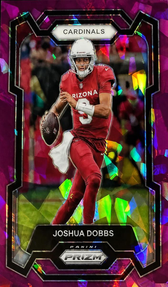 2023 Panini Prizm Football Purple Ice Joshua Dobbs #3