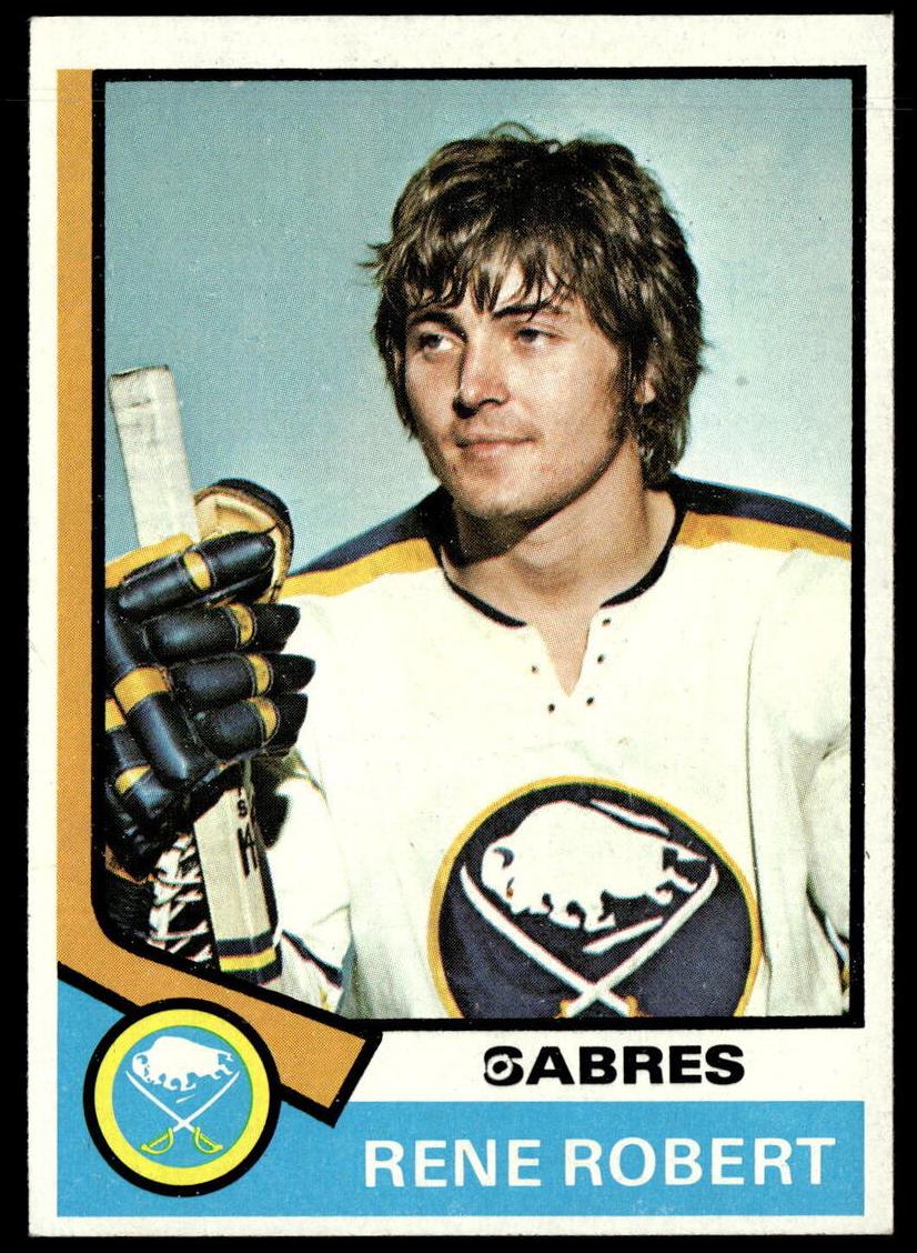 1974 Topps Hockey Rene Robert #142 PSA 9