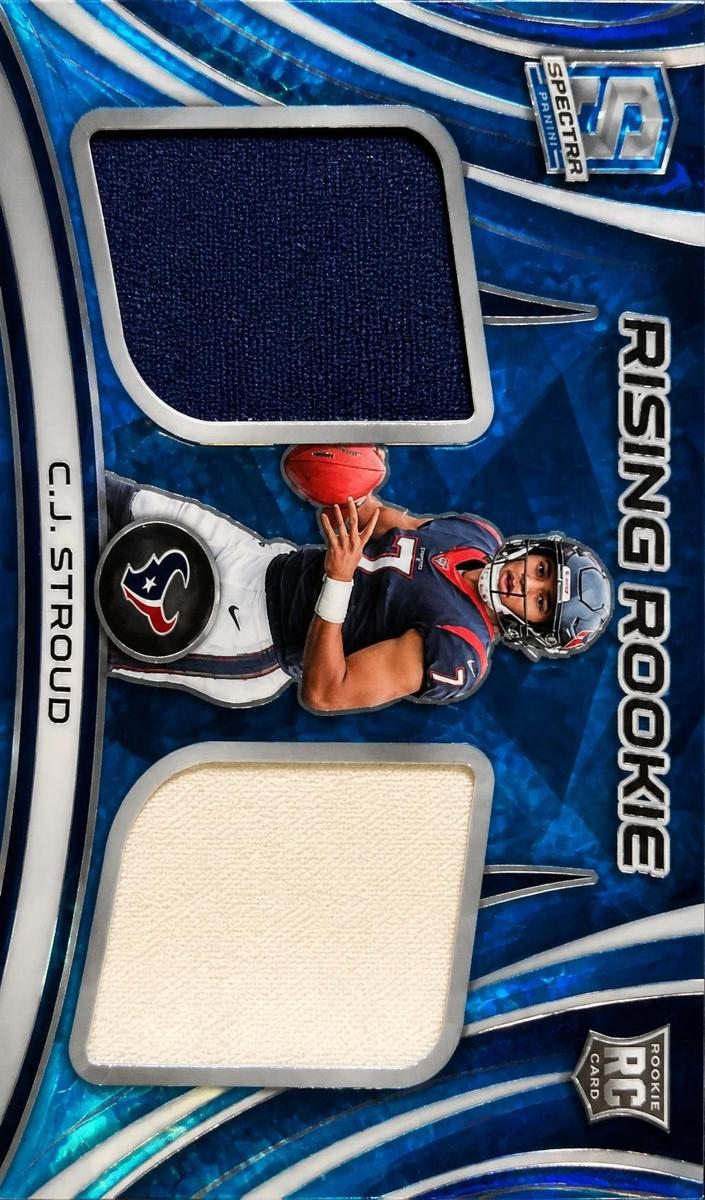 2023 Panini Spectra Football Neon Blue C.J. Stroud #RRM-CST PSA 9