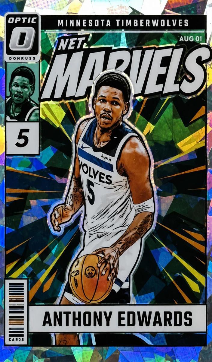 2024 Donruss Optic Basketball Cracked Ice Anthony Edwards #3