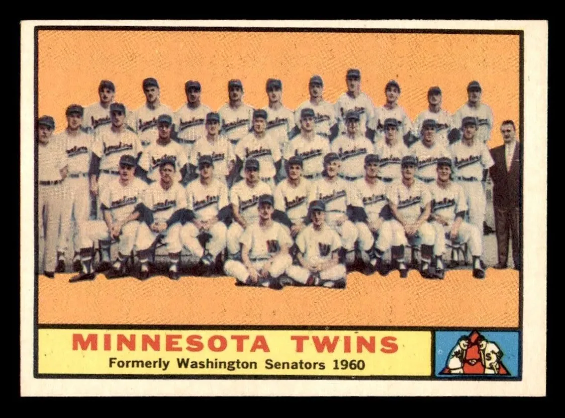 1961 Topps Baseball Minnesota Twins Team #542