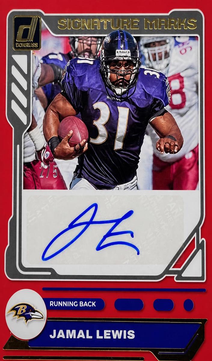 2023 Panini Donruss Football Red Jamal Lewis #SM-JL