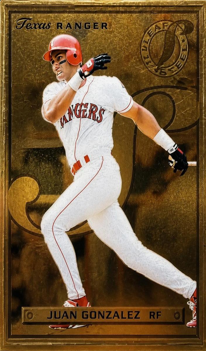 1996 Leaf Preferred Baseball Gold Juan Gonzalez #20