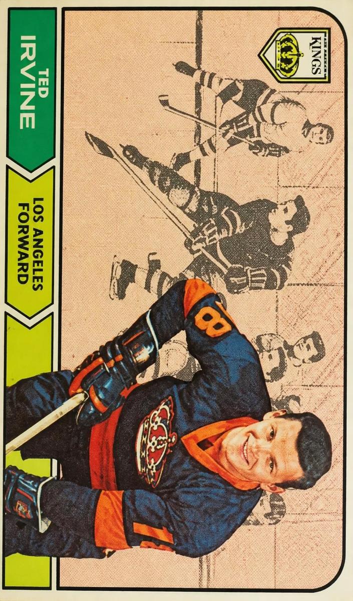 1968 O-Pee-Chee Hockey Ted Irvine #39 PSA 5