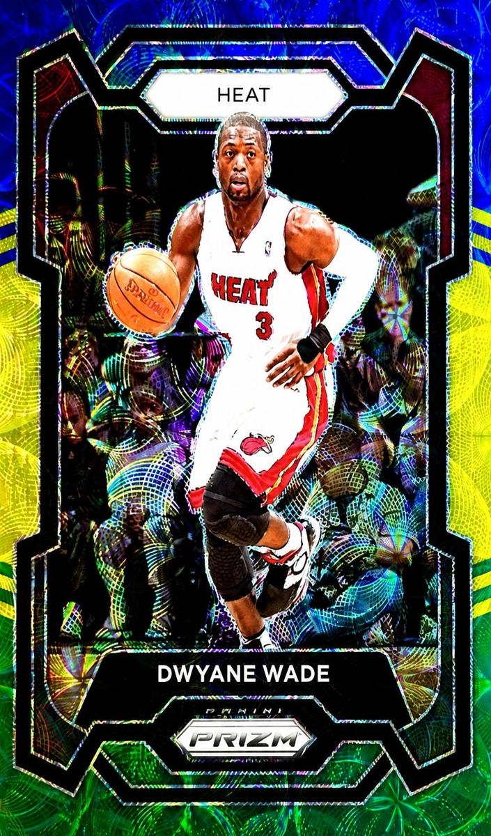 2023 Panini Prizm Basketball Choice Blue Yellow and Green Dwyane Wade #182 PSA 9