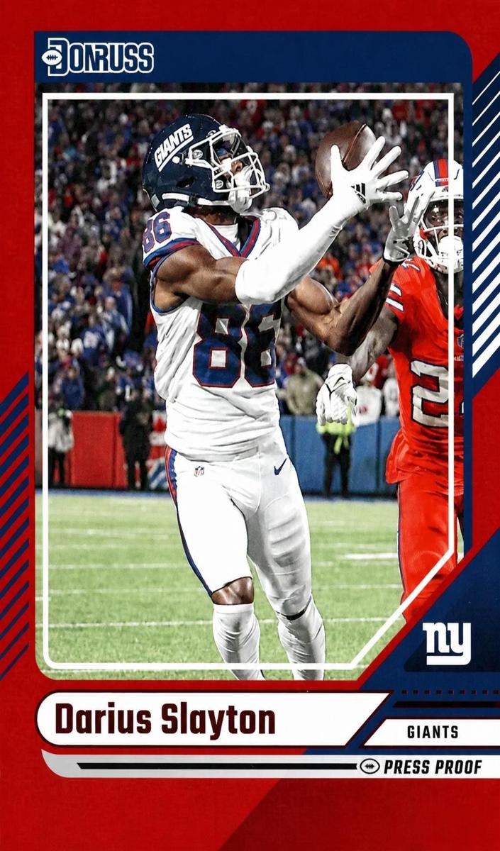 2024 Panini Donruss Football Press Proof Red Darius Slayton #146