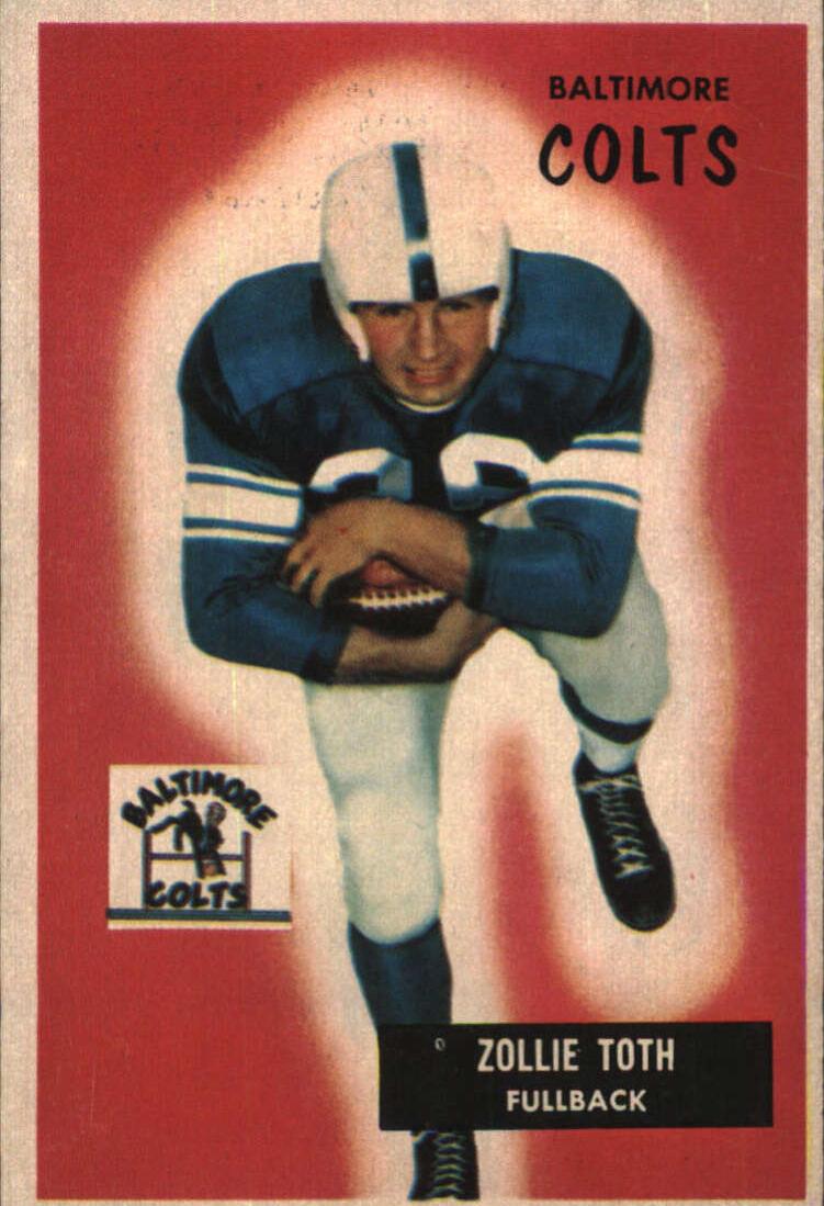 1955 Bowman Football Zollie Toth #147