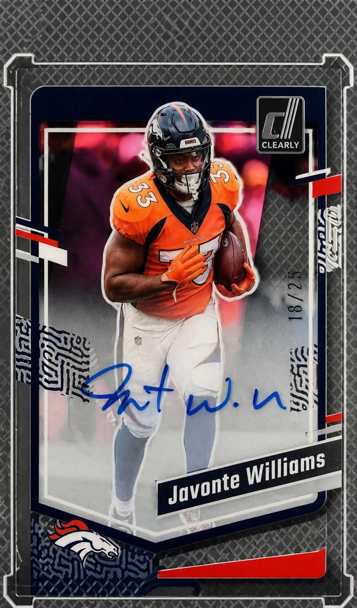 2023 Panini Clearly Donruss Football Javonte Williams #16