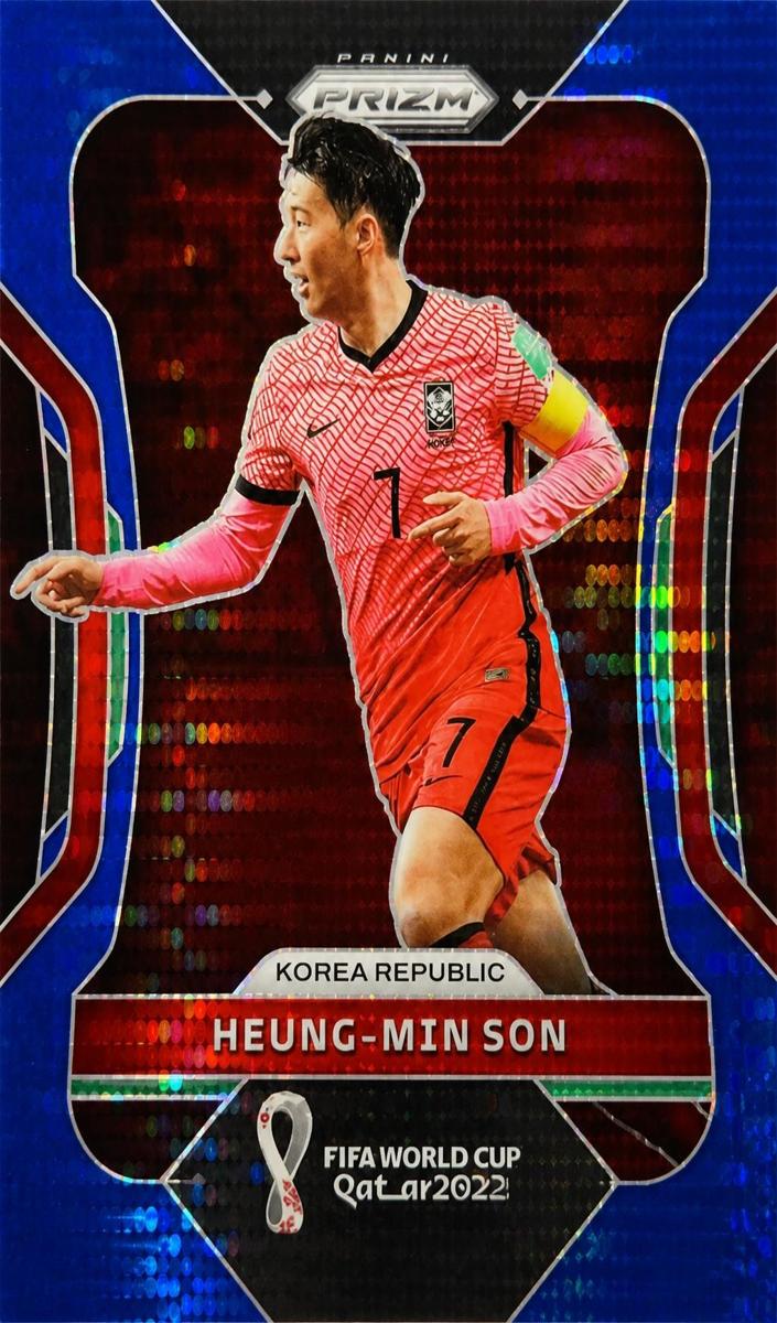 2022 Panini Prizm FIFA World Cup Qatar Soccer Breakaway Prizms Blue Heung-Min Son #135