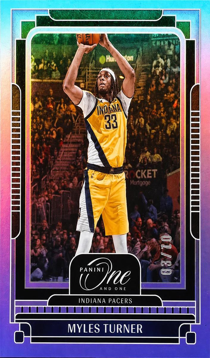 2024 Panini One and One Basketball Purple Myles Turner #95
