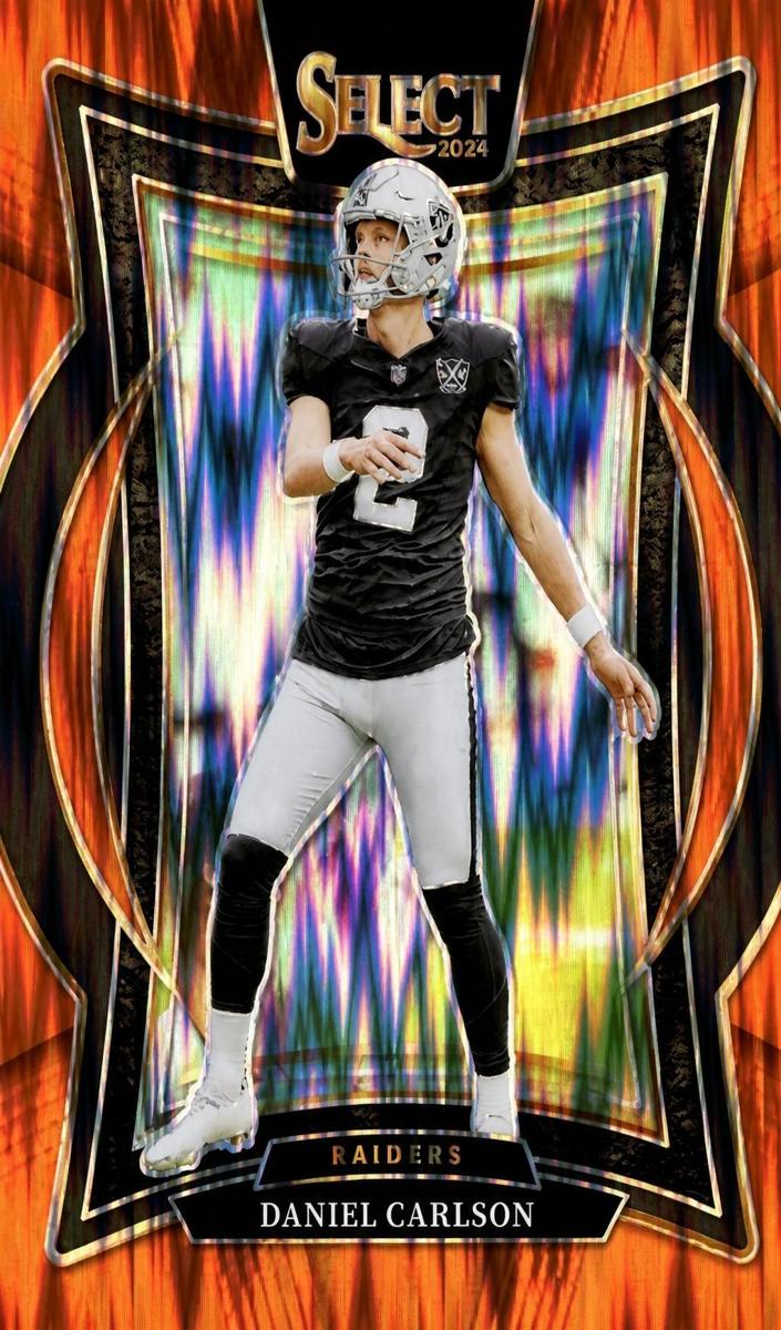 2024 Panini Select Football Orange Shock Daniel Carlson #43