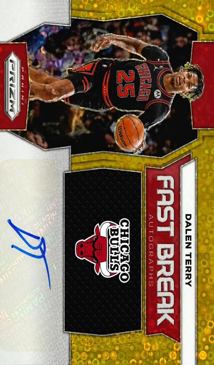 2023 Panini Prizm Basketball Gold Dalen Terry #FB-DTC