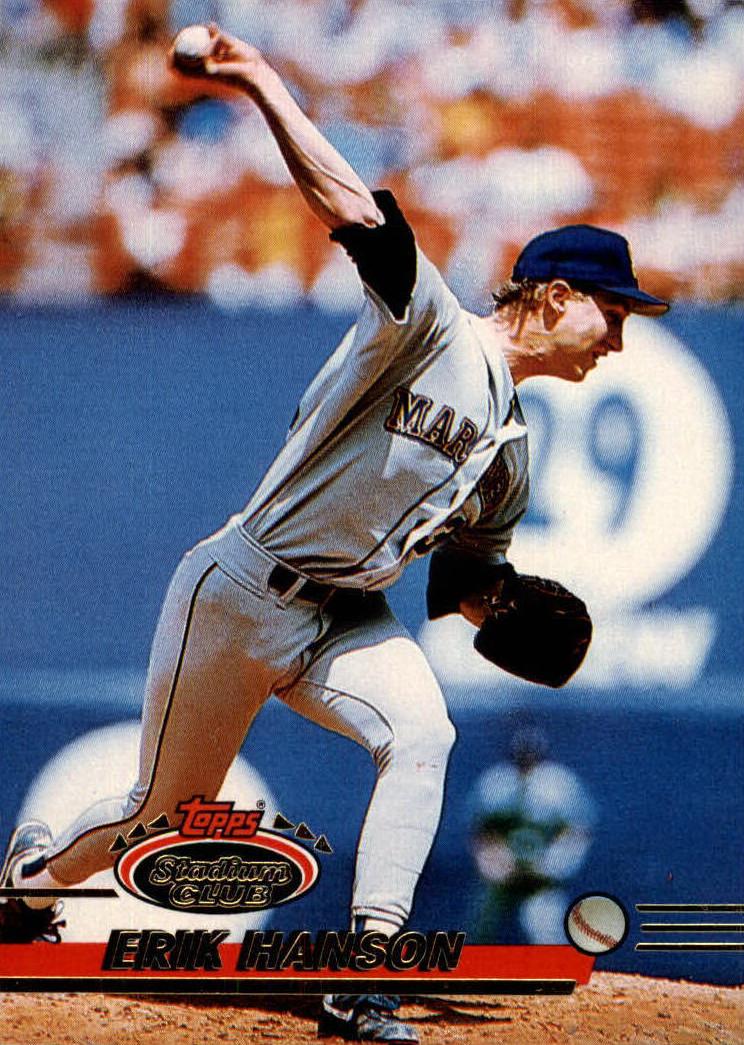 1993 Topps Stadium Club Baseball Erik Hanson #423