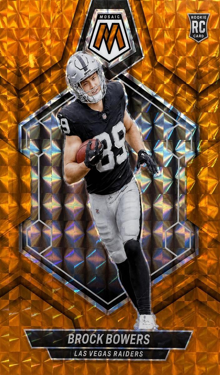 2024 Panini Mosaic Football Orange Brock Bowers #313