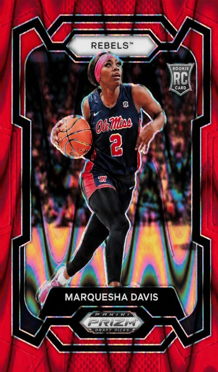 2024 Panini Prizm Draft Picks Basketball Red Seismic Marquesha Davis #96