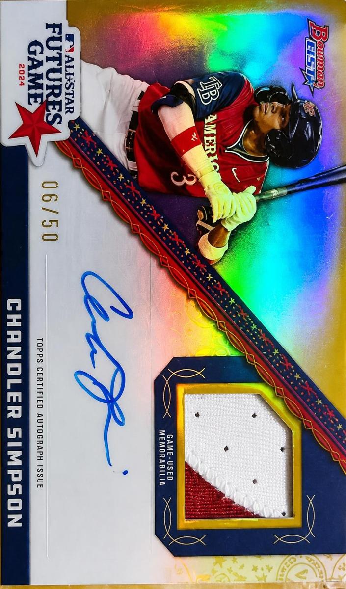 2024 Bowman's Best Baseball Gold Chandler Simpson #FGRA-CS