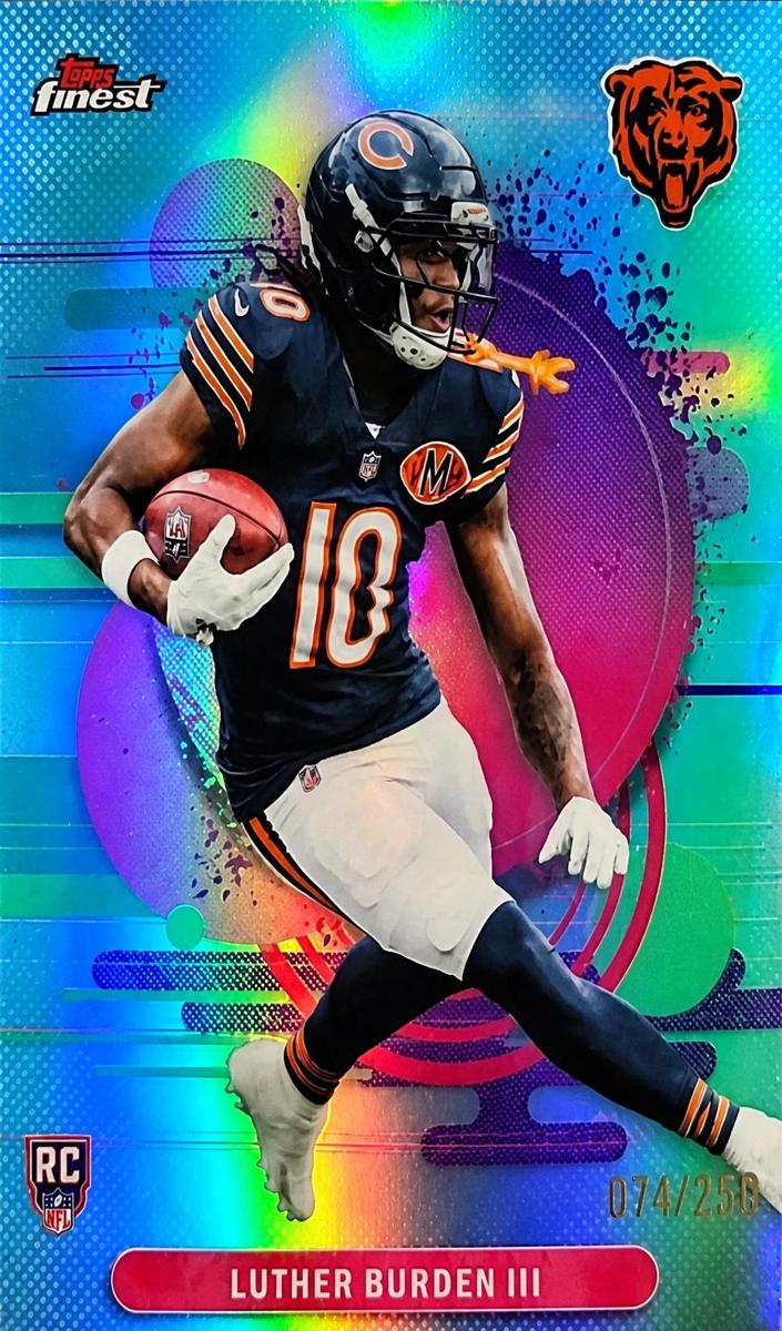 2025 Topps Finest Football Sky Blue Refractor Luther Burden III #119