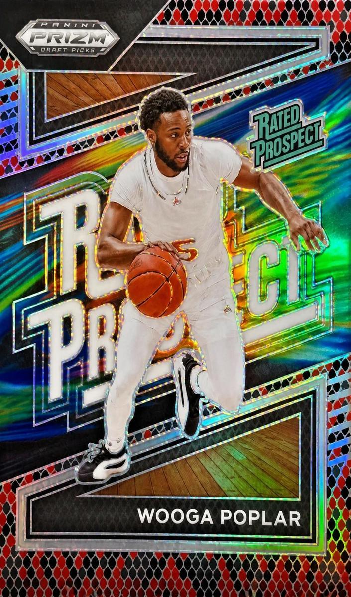 2024 Panini Prizm Draft Picks Basketball Snakeskin Wooga Poplar #20