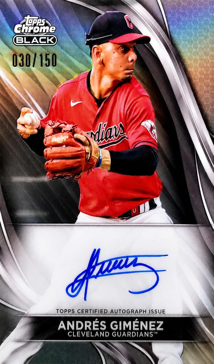 2024 Topps Chrome Black Baseball Andres Gimenez #CBA-AG