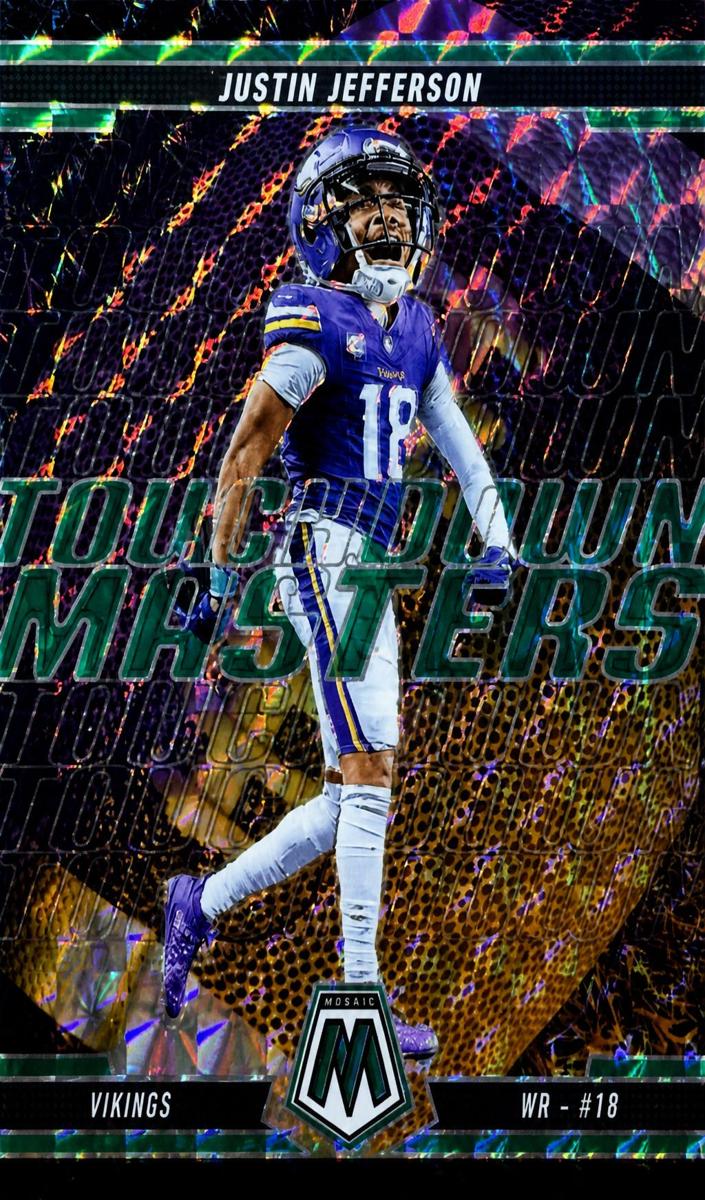 2025 Panini Mosaic Football Green Justin Jefferson #4