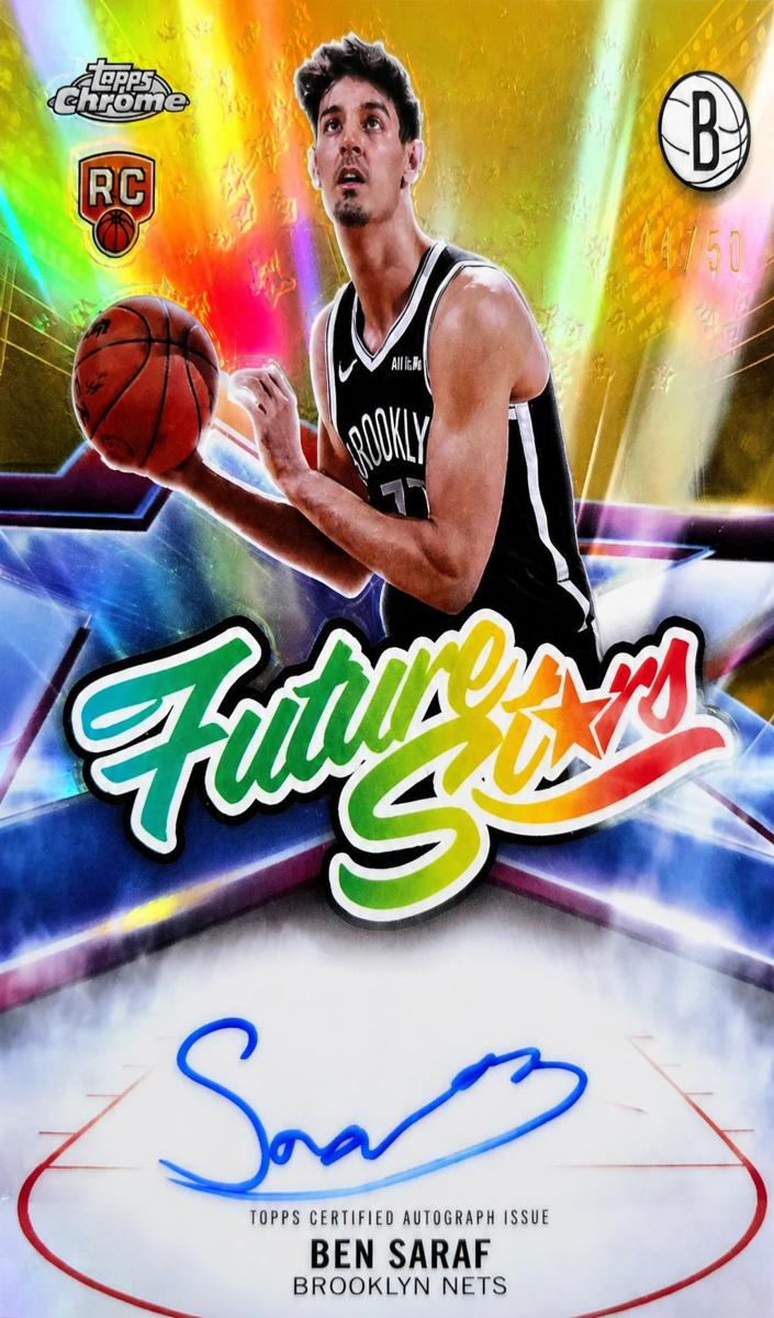 2025 Topps Chrome Basketball Gold Refractor Ben Saraf #FS-BS