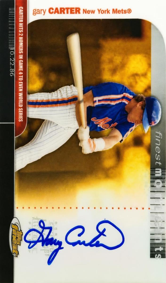 2003 Topps Finest Baseball Gary Carter #FMA-GC