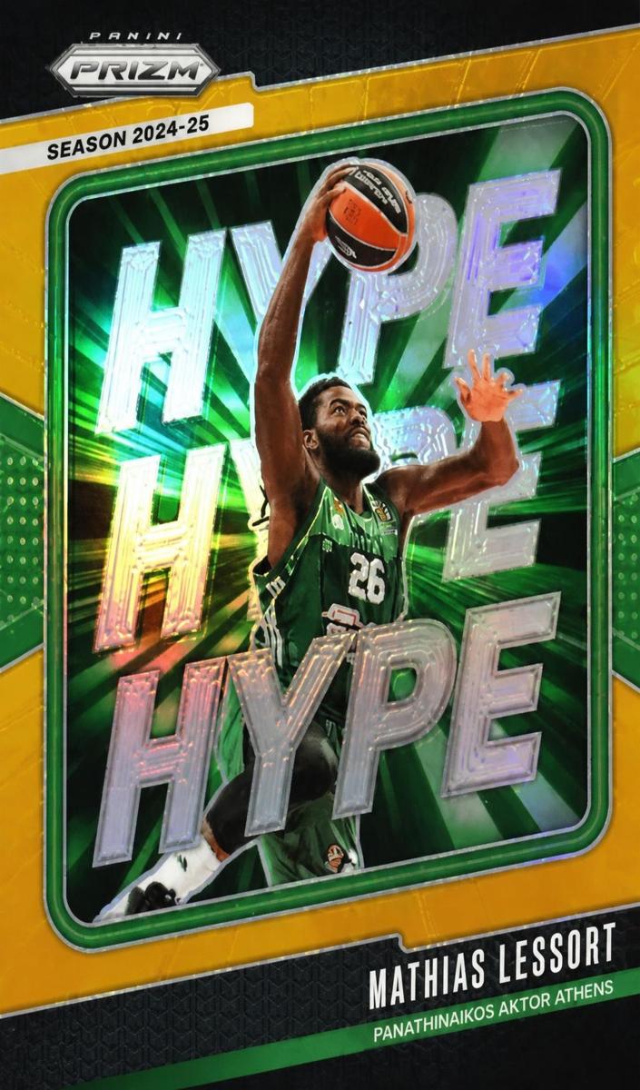2024 Panini Prizm Turkish Airlines EuroLeague Basketball Gold Mathias Lessort #7