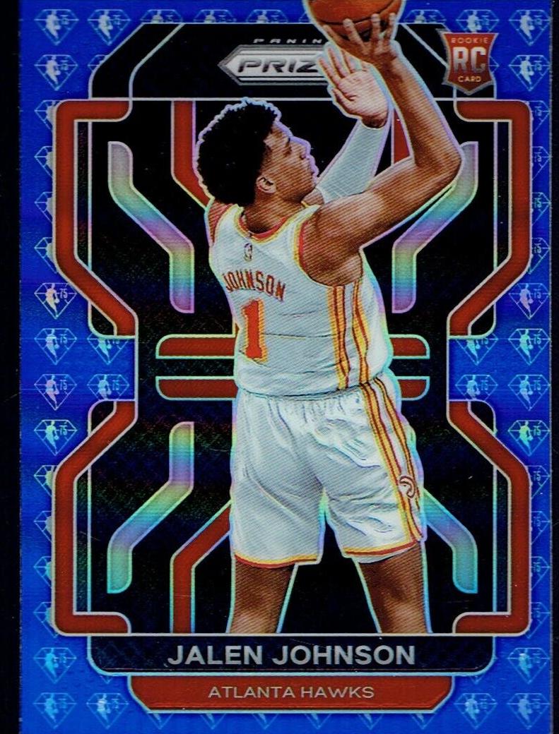 2021 Panini Prizm Basketball NBA 75th Prizm Jalen Johnson #305 PSA 9