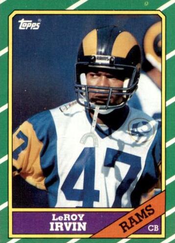 1986 Topps Football Leroy Irvin #90 PSA 9