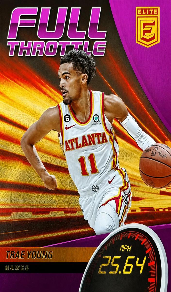 2022 Donruss Elite Basketball Purple Trae Young #5