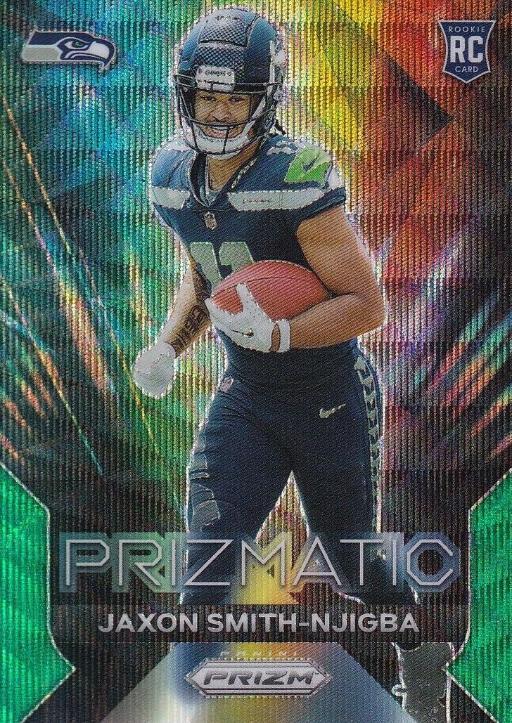 2023 Panini Prizm Football Green Wave Jaxon Smith-Njigba #1 PSA 9