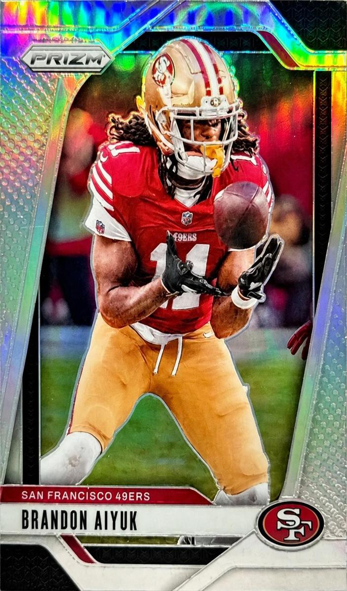 2024 Panini Prizm Football Silver Brandon Aiyuk #251 PSA 9