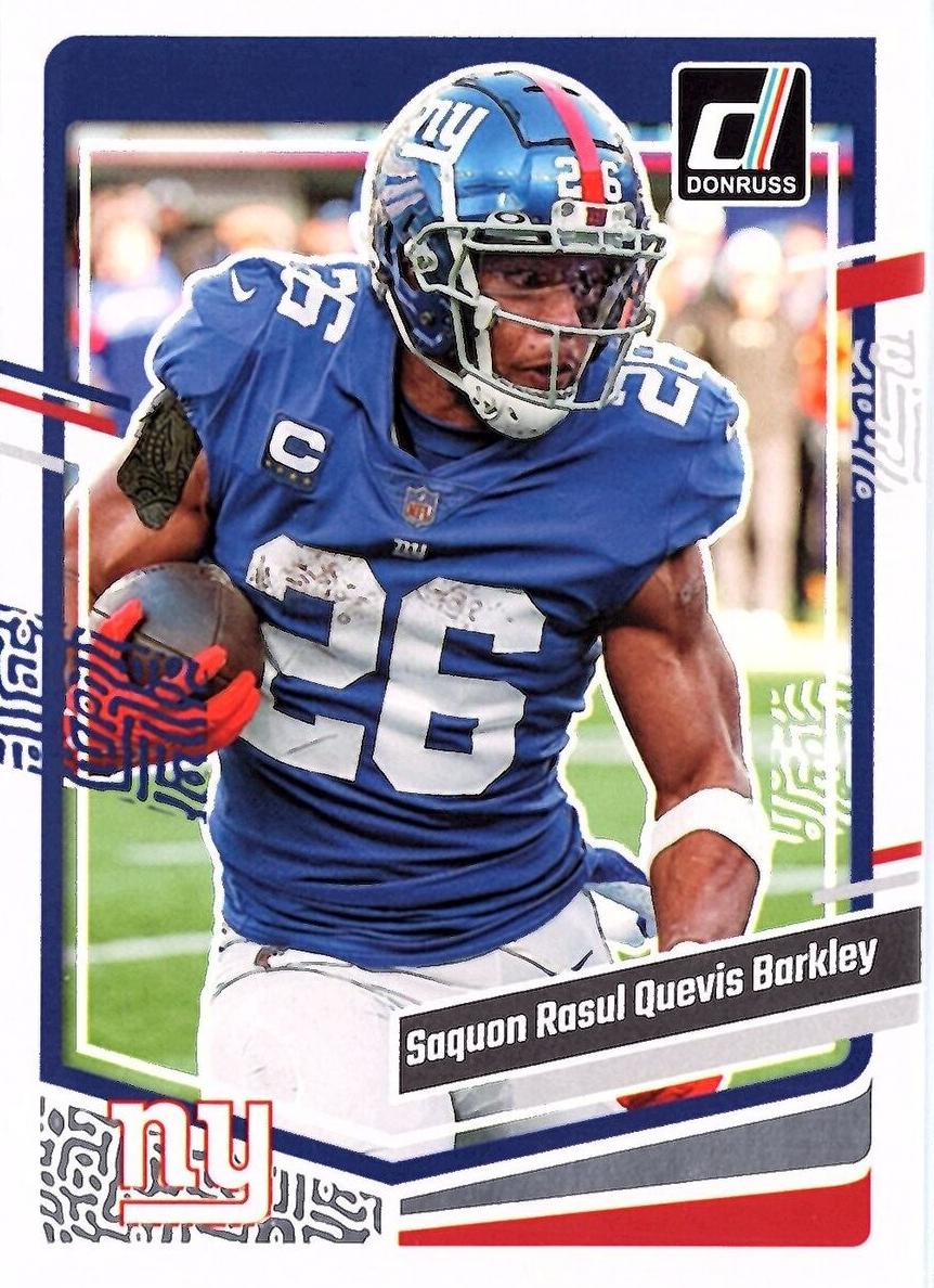 2023 Panini Donruss Football Saquon Barkley #225 PSA 10
