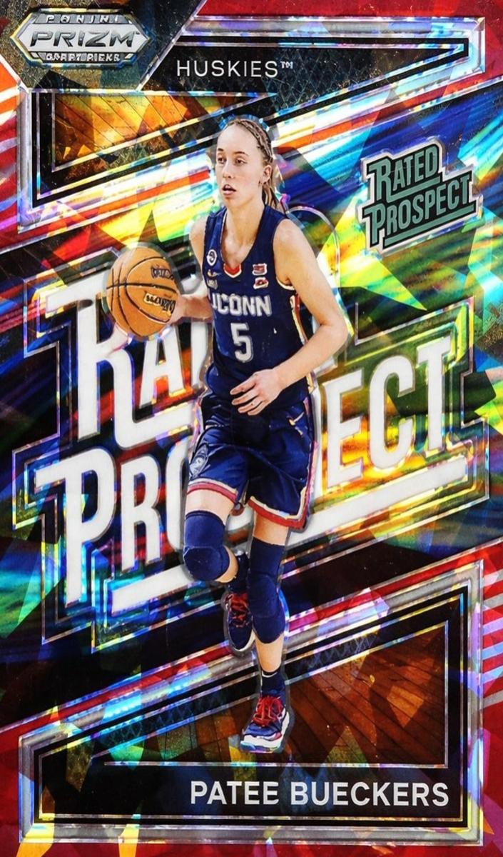 2024 Panini Prizm Draft Picks Basketball Red Wave Paige Bueckers #2 PSA 8