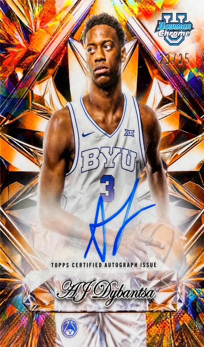 2025 Bowman Chrome Sapphire Basketball Orange AJ Dybantsa #SNA-AD