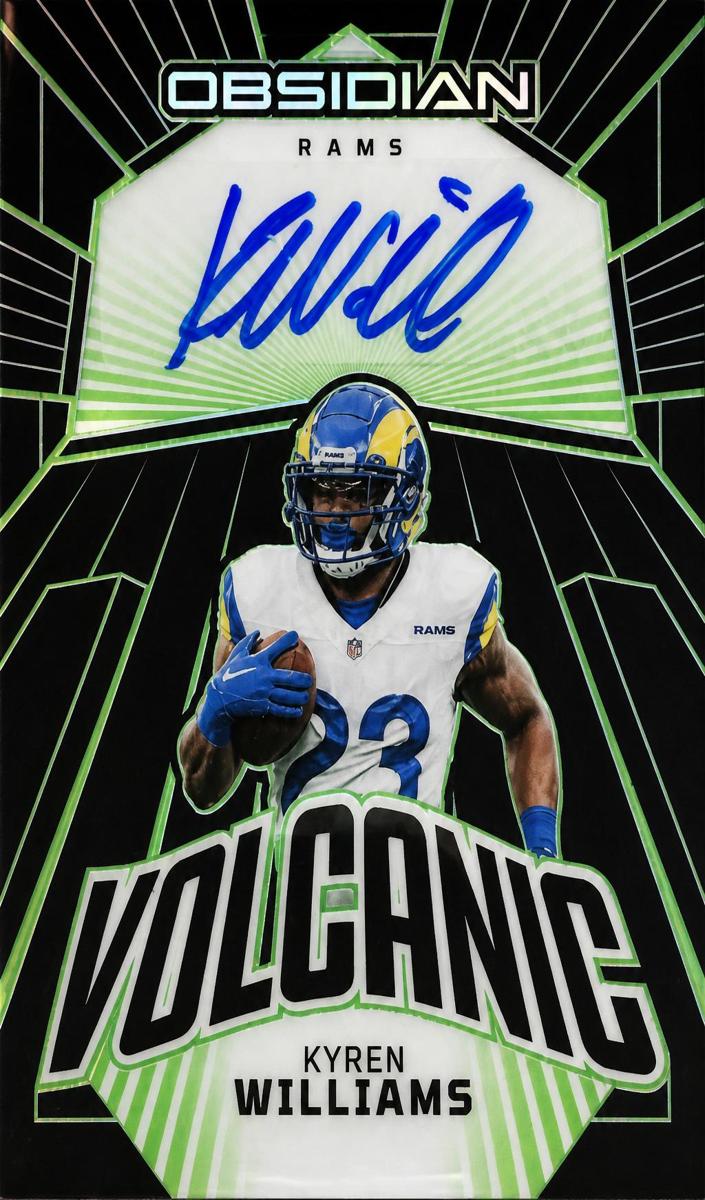 2023 Panini Obsidian Football Electric Etch Green Kyren Williams #VS-KWI