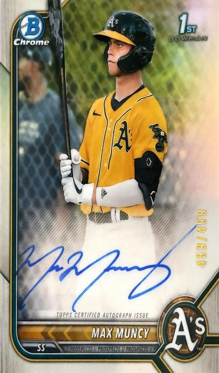 2022 Bowman Chrome Prospects Baseball Refractor Max Muncy #64