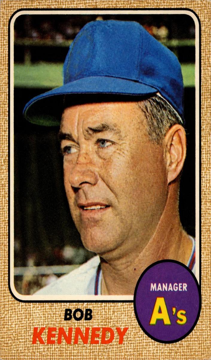1968 O-Pee-Chee Baseball Bob Kennedy #183 PSA 8