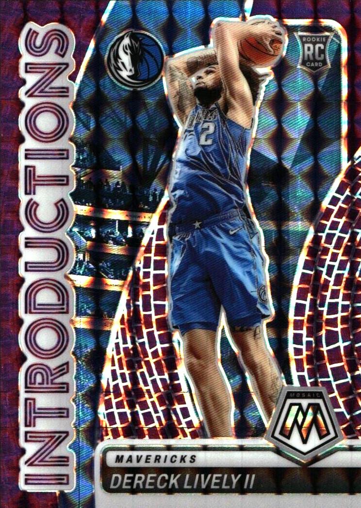 2023 Panini Mosaic Basketball Purple Dereck Lively II #1 PSA 10