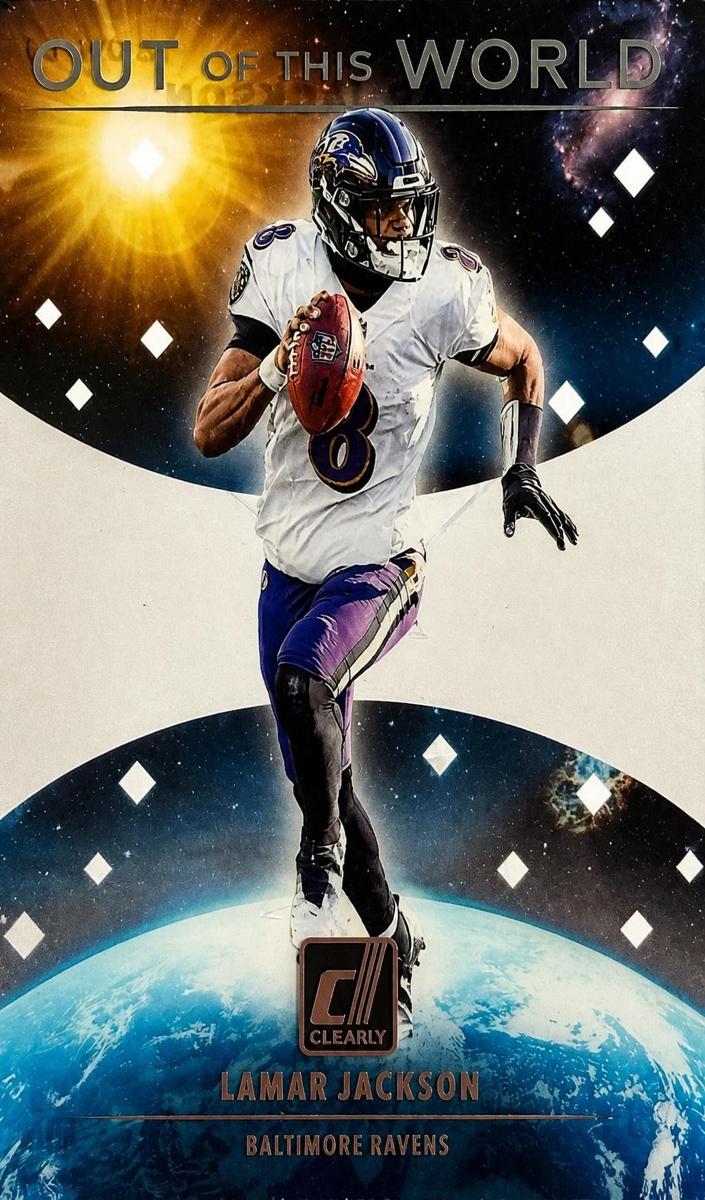 2021 Panini Clearly Donruss Football Lamar Jackson #OW-LJ