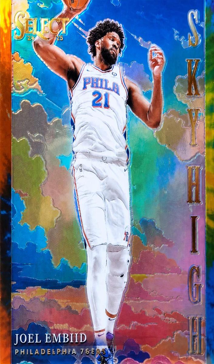 2024 Panini Select Basketball Tie-Dye Joel Embiid #3 PSA 9