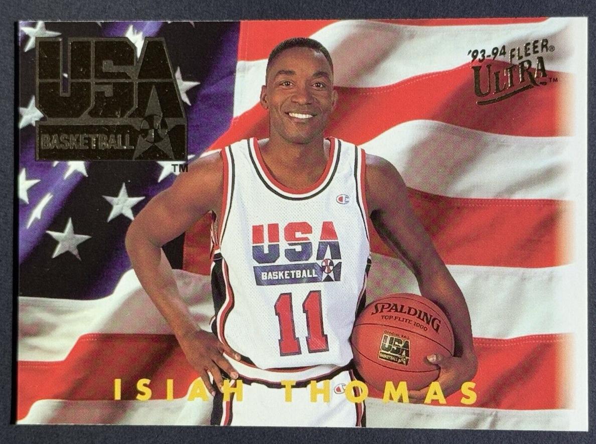 1993 Fleer Ultra Basketball Isiah Thomas #370 PSA 9