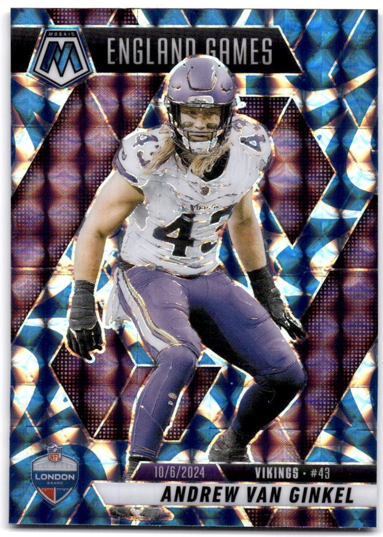 2025 Panini Mosaic Football Reactive Blue Andrew Van Ginkel #251