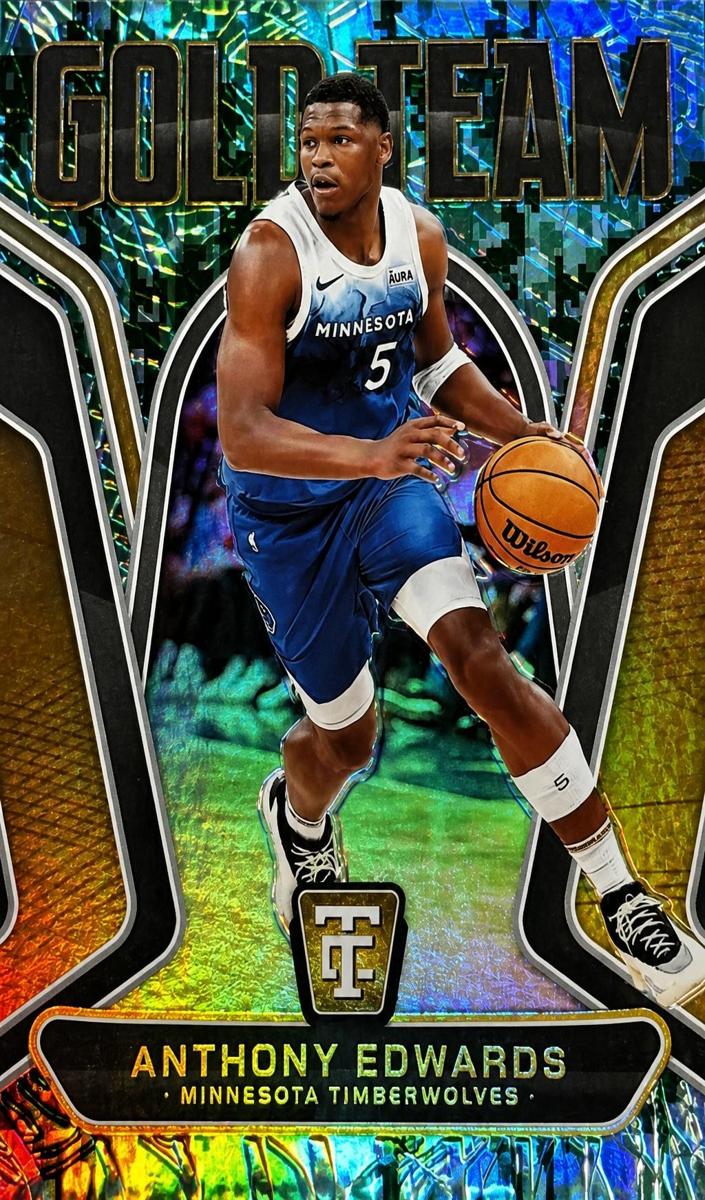 2024 Panini Totally Certified Basketball Mirror Platinum Camo Anthony Edwards #13